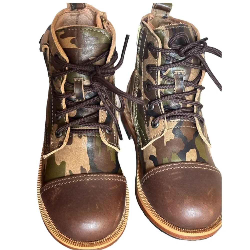 Mikoleon | Heirloom Luxe Boots Camo Cafe Kids